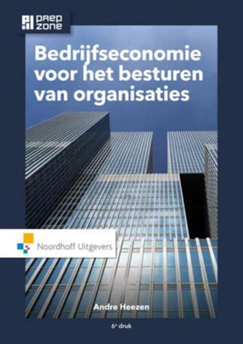 Book: Bedrijfseconomie voor het besturen van organisaties  