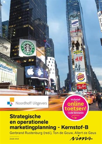 Book: Strategische en operationele marketingplanning Kernstof B  
