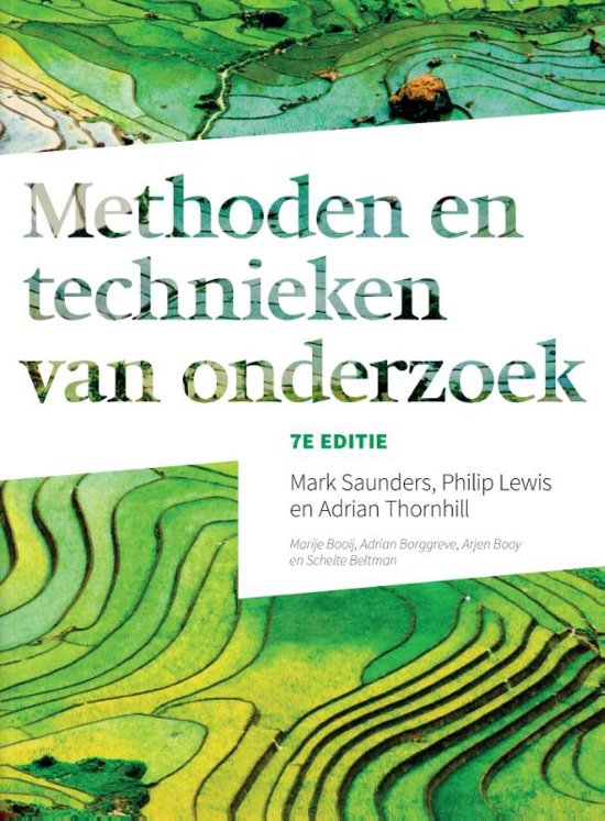 Book: Methoden en technieken van onderzoek  