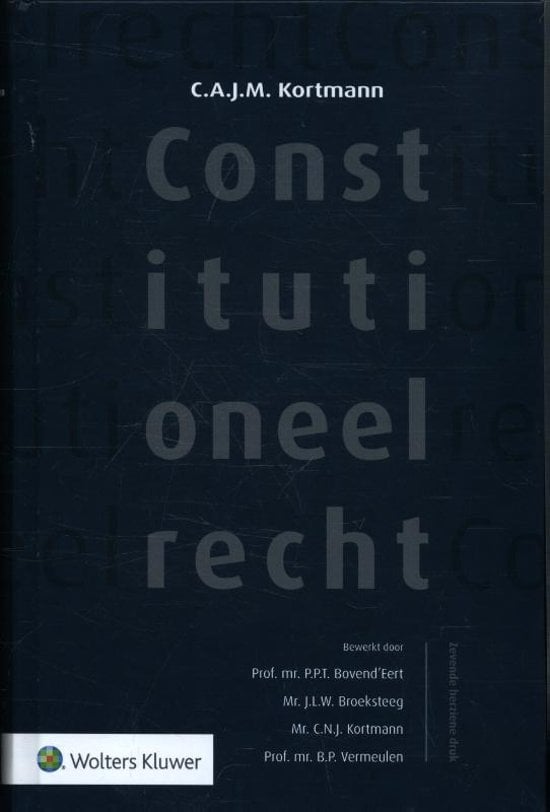 Book: Constitutioneel recht  