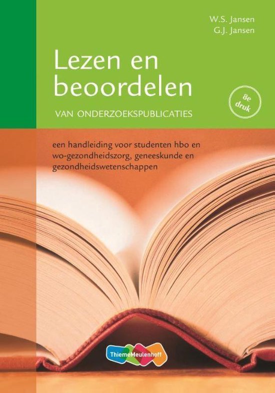 Book: Lezen en beoordelen van onderzoekspublicaties  