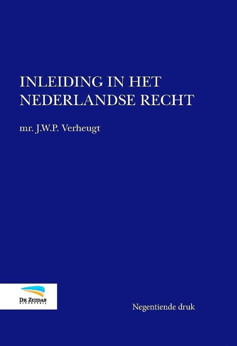 Book: Inleiding in het Nederlandse recht  