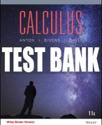 Test Bank For Calculus: Late Transcendental, 11th Edition All Chapters