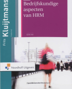 Bedrijfskundige aspecten van HRM Samenvatting 
