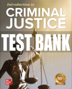 Test Bank For Introduction to Criminal Justice, 10th Edition All Chapters