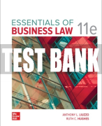 Test Bank For Essentials of Business Law, 11th Edition All Chapters