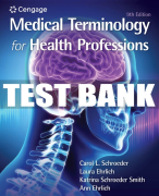 Test Bank For Medical Terminology for Health Professions - 9th - 2022 All Chapters