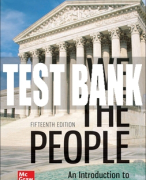 Test Bank For We The People, 15th Edition All Chapters