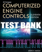 Test Bank For Computerized Engine Controls - 11th - 2021 All Chapters
