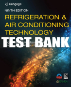 Test Bank For Refrigeration and Air Conditioning Technology - 9th - 2021 All Chapters