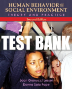 Test Bank For Human Behavior and the Social Environment: Theory and Practice 2nd Edition All Chapters