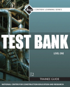 Test Bank For Boilermaking, Level 1 2nd Edition All Chapters