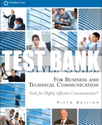Test Bank For FranklinCovey Style Guide: For Business and Technical Communication 5th Edition All Chapters