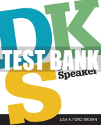 Test Bank For DK Speaker 1st Edition All Chapters