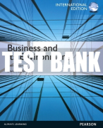 Test Bank For Business and Its Environment 7th Edition All Chapters