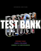 Test Bank For Psychology 7th Edition All Chapters