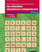 PDL Personeel Organisatie Communicatie samenvatting hoofdstuk 1 t/m 6