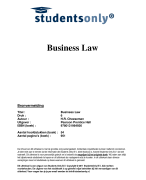 Business Law Samenvatting 