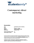 Contemporary direct marketing Samenvatting 