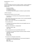 Groepsdynamica samenvatting hoofdstuk 1 