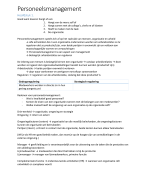 Samenvatting syllabus personeelsmanagement