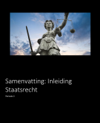 Samenvatting Inleiding Staatsrecht