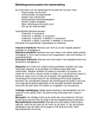 marketingcommunicatie minisamenvatting