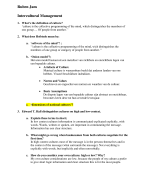 Intercultural management Oefententamen