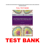 Pathophysiology The Biologic Basis for Disease in Adults and Children 8th Edition Test bank Chapter 