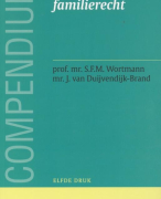 Compendium van het personen- en familierecht Samenvatting 