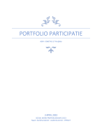 portfolio participatie jaar 1, social work HU