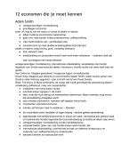 12 economen samenvatting 