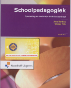 Schoolpedagogiek Samenvatting 