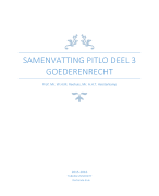 Samenvatting van het boek Pitlo: Goederenrecht 