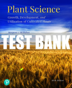 Test Bank For Plant Science: Growth, Development, and Utilization of Cultivated Plants 6th Edition All Chapters