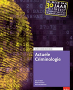 Actuele Criminologie 11e herziene druk (2023/2024) Samenvatting