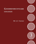 Goederenrechtelijke colleges Samenvatting