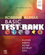 Test Bank For Robbins & Kumar Basic Pathology, 11th - 2023 All Chapters
