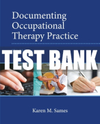 Test Bank For Documenting Occupational Therapy Practice 3rd Edition All Chapters