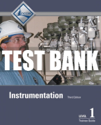 Test Bank For Instrumentation, Level 1 3rd Edition All Chapters