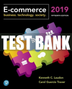 Test Bank For E-Commerce 2019: Business, Technology and Society 15th Edition All Chapters
