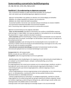 Samenvatting Algemene Economie