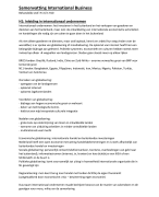 Samenvatting International Business (Radha Jethu Ramsoedh & Maud Hendrickx)