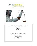 Uitwerkingen WC Inleiding recht 