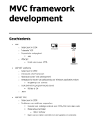 MVC  framework development