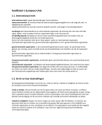 Samenvatting praktisch Europees Recht
