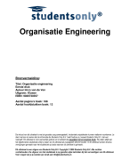 Organisatie engineering Samenvatting 