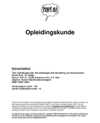 Opleidingskunde Samenvatting 