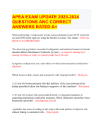 APEA EXAM UPDATE 2023-24  QUESTIONS ANC CORRECT  ANSWERS RATEDA+
