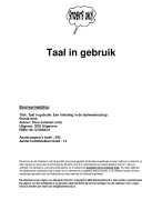 Taal in gebruik Samenvatting 